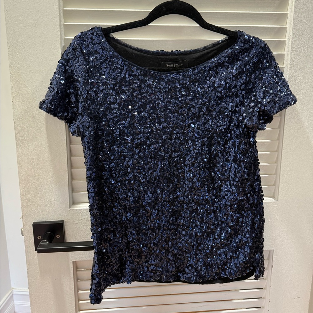 White House Black Market Sequin Tee